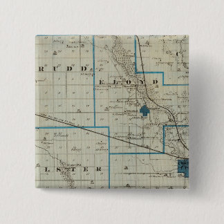 Chapa Cuadrada Mapa del condado de Floyd, estado de Iowa