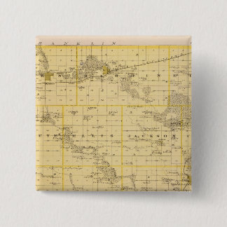 Chapa Cuadrada Mapa del condado de Hardin, estado de Iowa