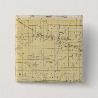 Chapa Cuadrada Mapa del condado de Hendricks