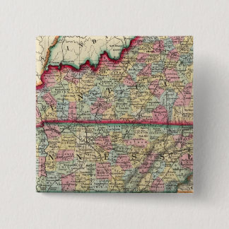 Chapa Cuadrada Mapa Del Condado De Kentucky, Y Tennessee