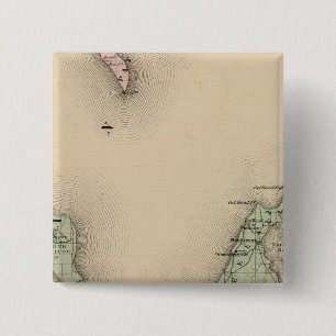 Chapa Cuadrada Mapa del condado de Leelanau, Michigan