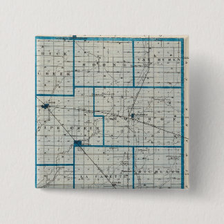 Chapa Cuadrada Mapa del condado de Madison