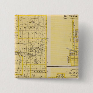 Chapa Cuadrada Mapa del condado de Miami