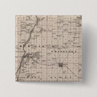 Chapa Cuadrada Mapa del condado de Montgomery, estado de Iowa