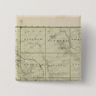 Chapa Cuadrada Mapa del condado de Polk, estado de Iowa