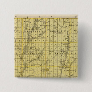 Chapa Cuadrada Mapa del condado de Ringgold, estado de Iowa