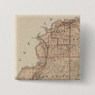 Chapa Cuadrada Mapa del condado de Scott, Minnesota