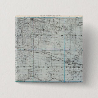 Chapa Cuadrada Mapa del condado de Waseca, Minnesota
