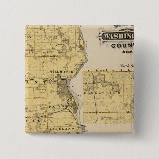 Chapa Cuadrada Mapa del condado de Washington, Minnesota
