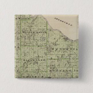 Chapa Cuadrada Mapa del condado de Wright, Minnesota