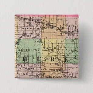 Chapa Cuadrada Mapa del condado Van Buren, Michigan