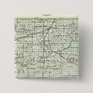 Chapa Cuadrada Mapa del Condado Verde y Carrollton