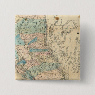 Chapa Cuadrada Mapa del estado de California