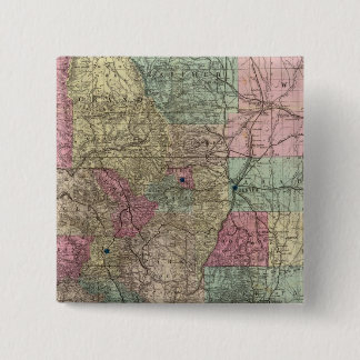 Chapa Cuadrada Mapa del Estado de Colorado