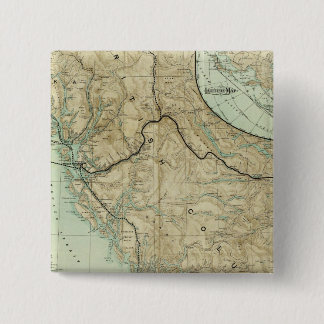 Chapa Cuadrada Mapa Del Gran Ferrocarril Del Pacífico