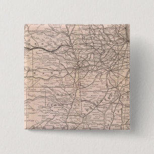 Chapa Cuadrada Mapa del Gran Ferrocarril Occidental de Canadá