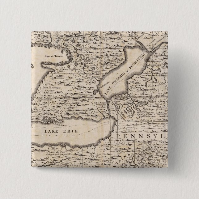 Chapa Cuadrada Mapa del Imperio Británico en América Hoja 6 (Anverso)