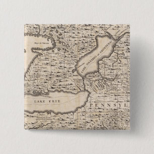 Chapa Cuadrada Mapa del Imperio Británico en América Hoja 6