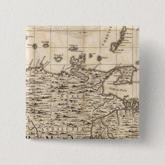 Chapa Cuadrada Mapa del Imperio Británico en Estados Unidos Hoja