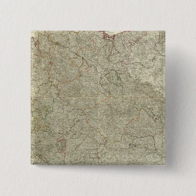 Chapa Cuadrada Mapa del Imperio de Alemania (Anverso)