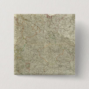 Chapa Cuadrada Mapa del Imperio de Alemania