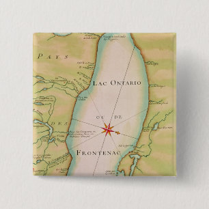 Chapa Cuadrada Mapa del lago Ontario