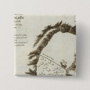 Chapa Cuadrada Mapa del libro de Alaska