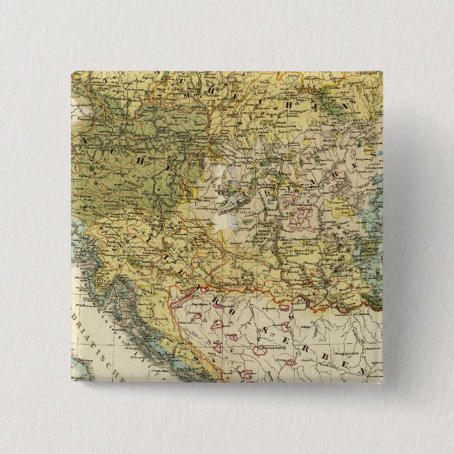 Chapa Cuadrada Mapa etnográfico de Europa (Anverso)