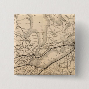 Chapa Cuadrada Mapa Ferrocarril Central y del Río Hudson