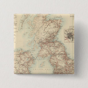 Chapa Cuadrada Mapa ferroviario de las Islas Británicas