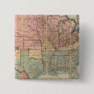 Chapa Cuadrada Mapa ferroviario y militar de Colton