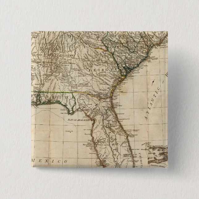 Chapa Cuadrada Mapa general de las colonias británicas del sur (Anverso)