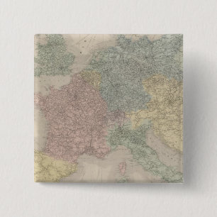 Chapa Cuadrada Mapa general de los ferrocarriles europeos