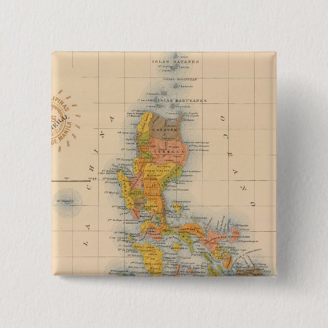 Chapa Cuadrada Mapa general no 2 (Anverso)