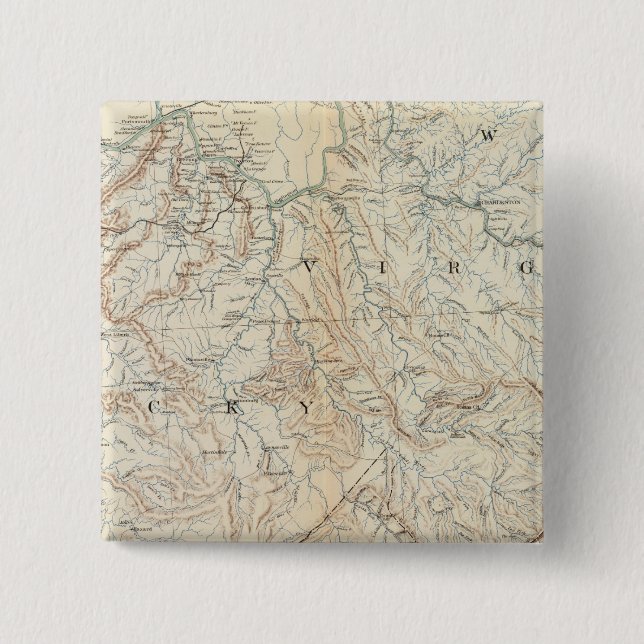 Chapa Cuadrada Mapa general VI (Anverso)