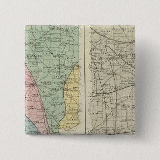 Chapa Cuadrada Mapa geológico de Indiana