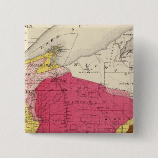 Chapa Cuadrada Mapa geológico de Wisconsin