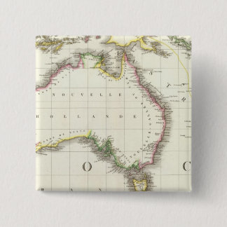 Chapa Cuadrada Mapa grabado de Austria e Indonesia