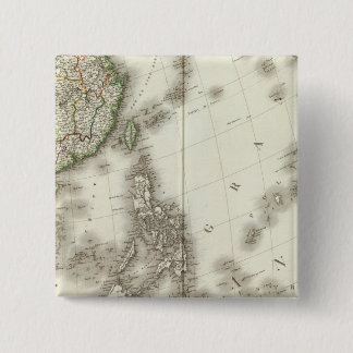 Chapa Cuadrada Mapa grabado de China