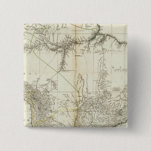 Chapa Cuadrada Mapa grabado de Estados Unidos compuesto