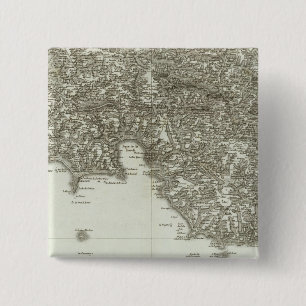 Chapa Cuadrada Mapa grabado de Francia 2