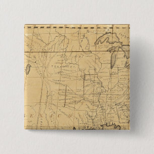 Chapa Cuadrada Mapa infantil de Estados Unidos