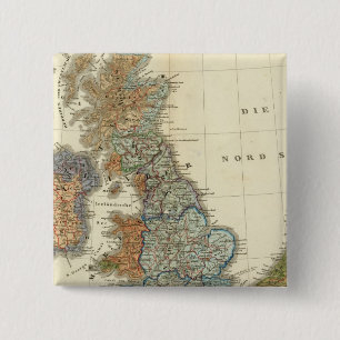 Chapa Cuadrada Mapa lingüístico de las Islas Británicas