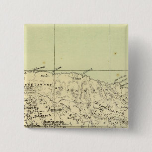 Chapa Cuadrada Mapa litografiado de Jamaica