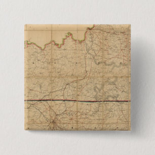 Chapa Cuadrada Mapa militar de los estados de Kentucky