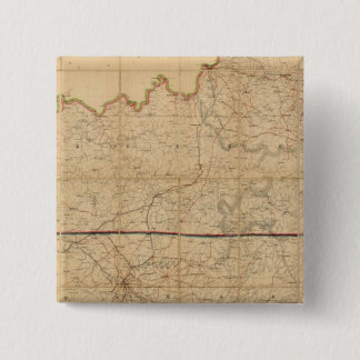 Chapa Cuadrada Mapa militar de los estados de Kentucky
