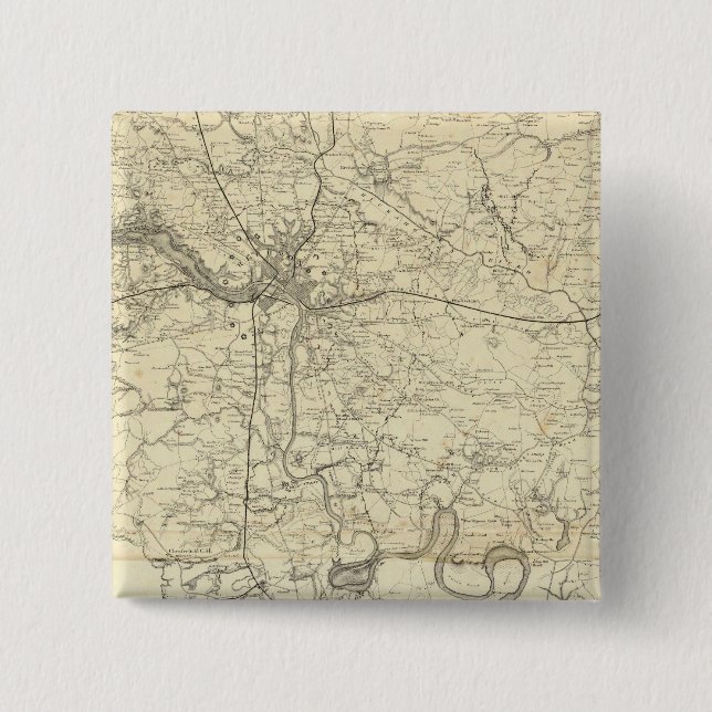 Chapa Cuadrada Mapa Militar de los Estados Unidos (Anverso)