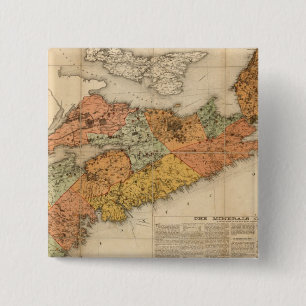 Chapa Cuadrada Mapa mineral de la iglesia de Nueva Escocia