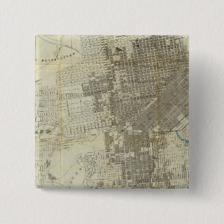 Chapa Cuadrada Mapa oficial de la ciudad de Bancroft en San Franc
