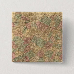 Chapa Cuadrada Mapa oficial de Lloyd del estado de Virginia